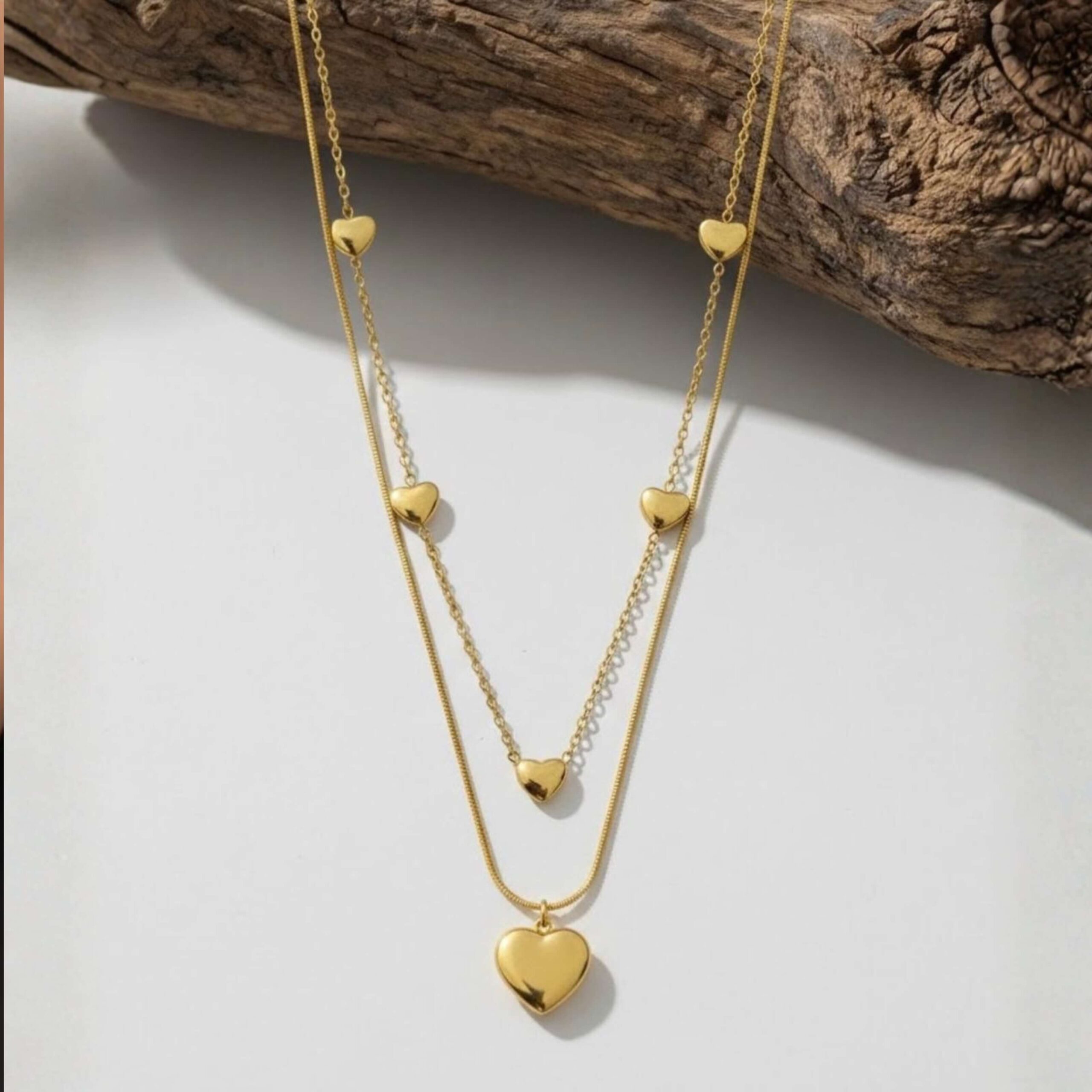 Double Layer Heart Pendant