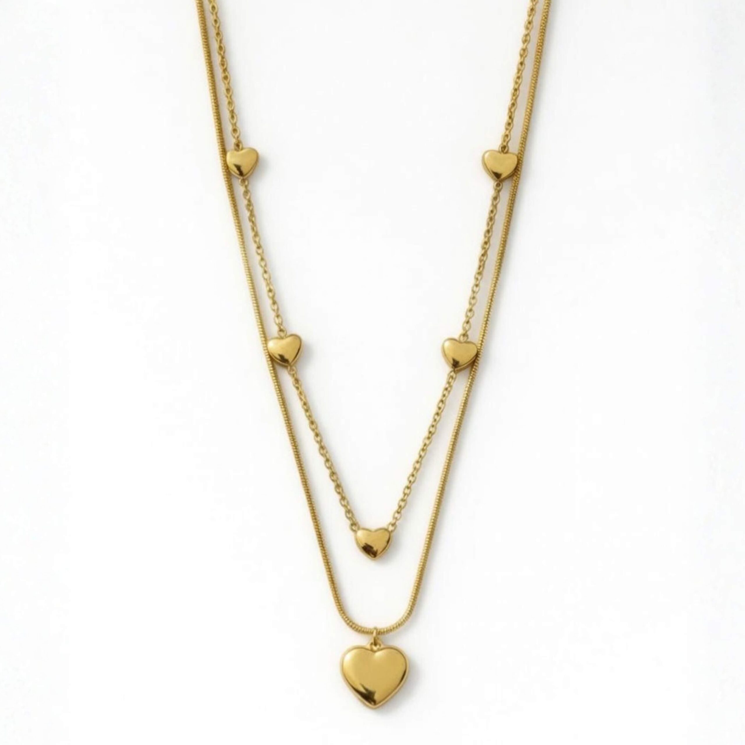 Double Layer Heart Pendant - Image 2